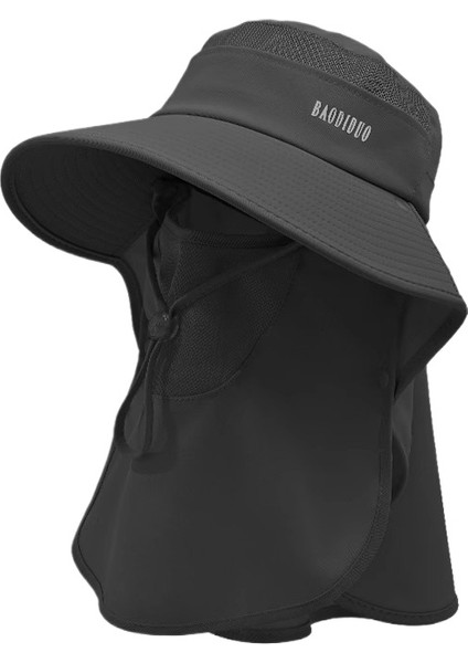 Çok Yönlü Yüz Maskesi, Boyun Koruması, Entegre Büyük Kenarlı Güneş Şapkası (Yurt Dışından)