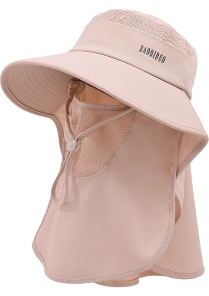 Çok Yönlü Yüz Maskesi, Boyun Koruması, Entegre Büyük Kenarlı Güneş Şapkası (Yurt Dışından)