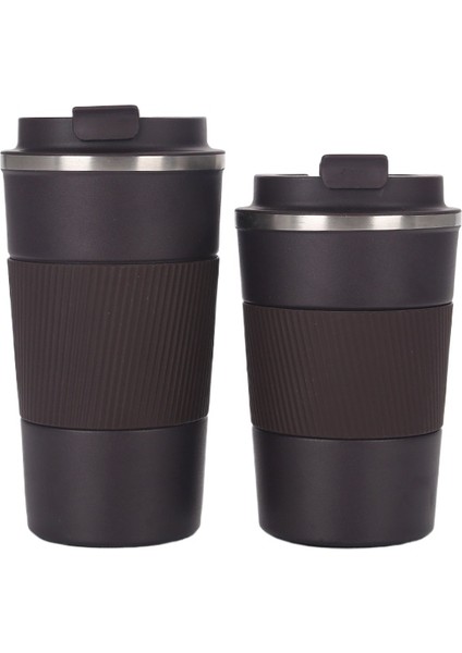 304 Paslanmaz Çelik Kahve Fincanları Çift Katlı Vakum Fincanları Yaratıcı Seyahat Termos (Yurt Dışından)