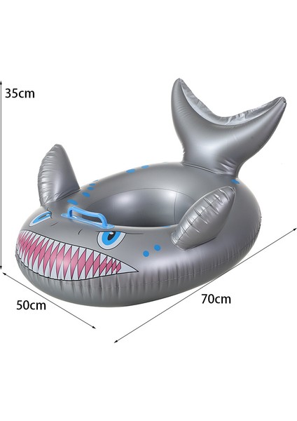 Çocuklar Için Çevre Dostu Kalınlaştırılmış Pvc Gümüş Köpekbalığı Yüzme Tekne Şişme Su Yüzen (Yurt Dışından) fiyatları