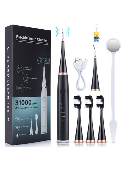 Elektrikli Diş Temizleme Seti Ev Tipi Altıarada Elektrikli Diş Fırçası, Diş Taşıçı Karma ve Diş Temizleme Cihazı (Yurt Dışından)