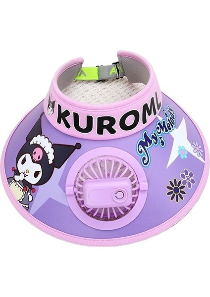 USB Fan Boş Üst Sevimli Karikatür Büyük Kanatlı Güneş Koruyucu Şapka (Yurt Dışından)