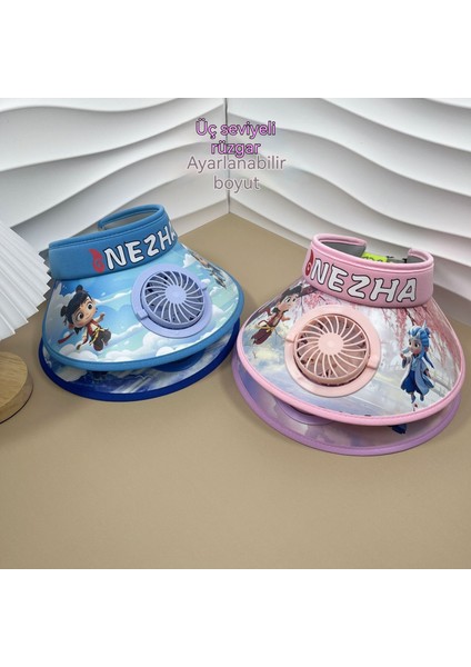 USB Fan Boş Üst Sevimli Karikatür Büyük Kanatlı Güneş Koruyucu Şapka (Yurt Dışından) fiyatları