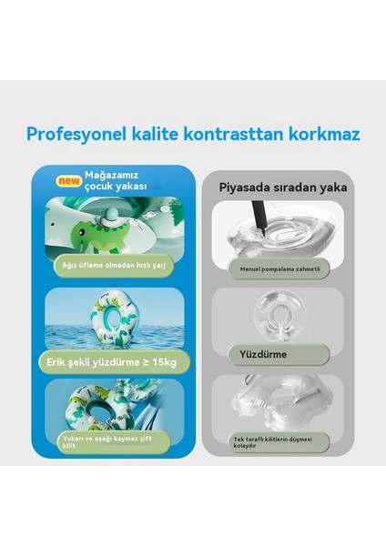 Şişme Bebek Yaka Halkası Çift Katmanlı Pvc Koltuk Altı Halkası Bebek Kalınlaştırılmış Yüzme Halkası (Yurt Dışından) modelleri
