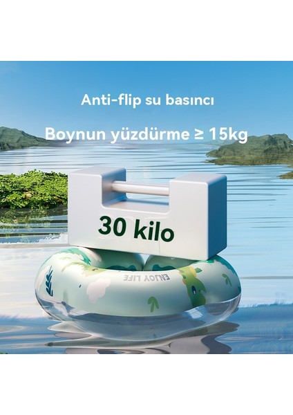Şişme Bebek Yaka Halkası Çift Katmanlı Pvc Koltuk Altı Halkası Bebek Kalınlaştırılmış Yüzme Halkası (Yurt Dışından) fırsatları