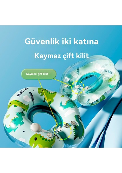 Şişme Bebek Yaka Halkası Çift Katmanlı Pvc Koltuk Altı Halkası Bebek Kalınlaştırılmış Yüzme Halkası (Yurt Dışından) indirimleri