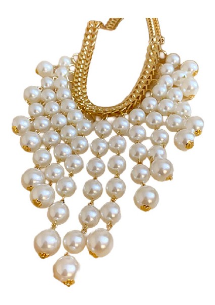 Harf Inci Püskül Abartılı Tasarım Duygusu Köprücük Zinciri Moda Mizaç Kolye (Yurt Dışından)