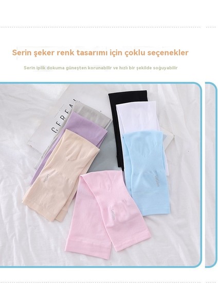 Açık Güneş Koruyucu Kol Koruyucu Uv Koruyucu Buz Ipek Buz Kolları (Yurt Dışından)