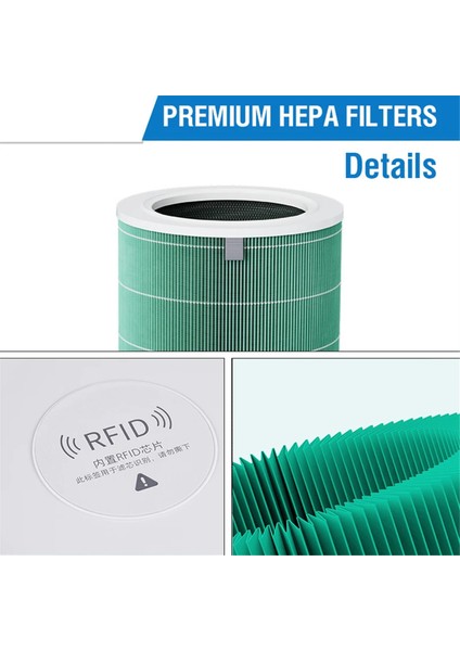 Xiaomi 4 Hepa Filtre Yedek Filtre Xiaomi Mi Mijia Hava Temizleyici 4 Aktif Karbon Filtre Mor (Yurt Dışından) fırsatları