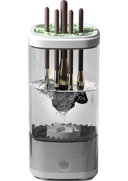 Elektrikli Makyaj Fırçası Temizleme Makinesi Otomatik Makyaj Fırçası Yıkama ve Tutucu Hızlı ve Verimli Derin Temizlik Için (Yurt Dışından)