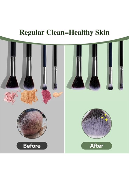 Elektrikli Makyaj Fırçası Temizleme Makinesi Otomatik Makyaj Fırçası Yıkama ve Tutucu Hızlı ve Verimli Derin Temizlik Için (Yurt Dışından) fırsatları