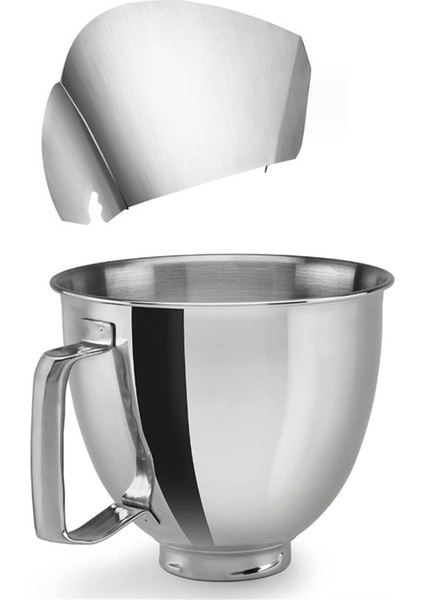Kitchenaid 4.5-5qt Eğimli Kafa Stand Mikser Aksesuarları Saplı Karıştırma Kabı + Boşaltma Koruyucu Kapağı (Yurt Dışından)