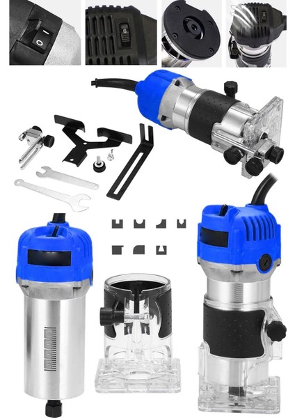 Japan Pro Seri 4500 Watt 6 Kademe Devir Ayarli Formika Traşlama Freze Makinası Pens 6 mm fiyatları