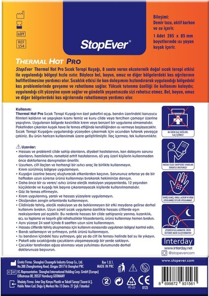 Thermal Hot Pro Sıcak Terapi 6'lı
