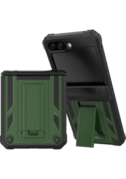 Samsung Galaxy Z Flip5 5g Darbeye Dayanıklı Kickstand Telefon Kapağı, Kalem Yuvası ile (Yurt Dışından)