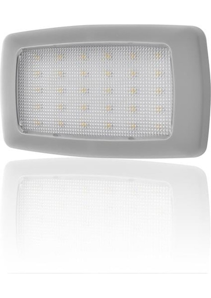 12V Tavan Lambası 30 Ledli 6500K Beyaz (135*70 Mm) (Butonsuz)