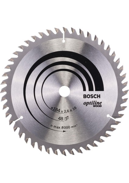 Optiline Wood 184*16 mm 48 Diş Daire Testere Bıçağı