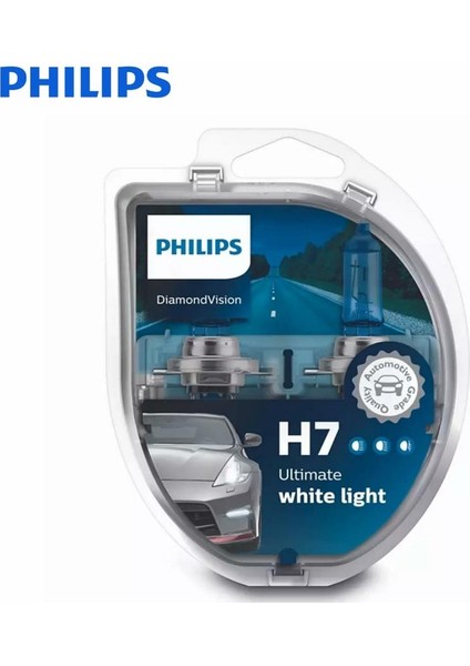 Phılıps 12V H7 Ampul 55W Beyaz Işık Dıamond Vısıon 5000K (2 Ad) modelleri