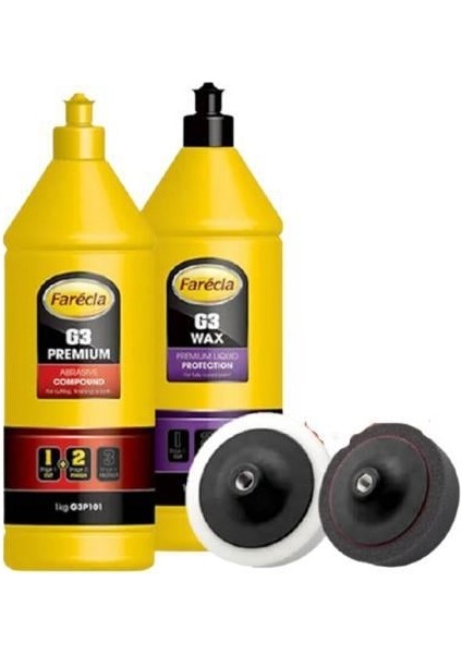 Hediyeli G3 Premium Pasta 1 Litre + G3 Wax Cila 1 Litre + 1ADET Sünger Hediye