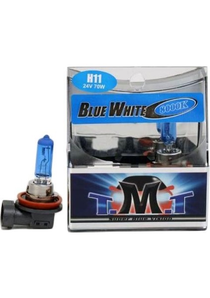 24V H11 Ampul 70W Beyaz Işık 8000K (Korea) (2 Ad)