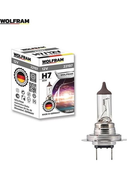 12V H7 Ampul 55W Standart Germany