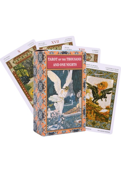 Karanlık Stil Binbir Gecenin Tarot'u Tarot Kartı Rehberlik Kehanet Kader Oracle Parti Deste Masa Oyunu Pdf Talimatları Deste Oyunu (Yurt Dışından)