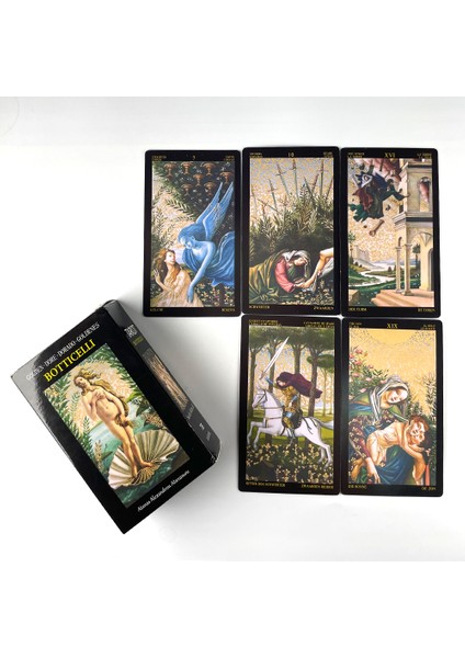 Ordu Yeşili Tarzı Botticelli Tarot Kartları Popüler Stil Oracle Kartları Masa Oyunları Makale Yüksek Özel Stil Klasik Kader Kehaneti (Yurt Dışından)