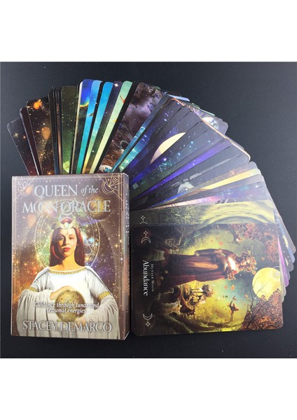 78 Adet TT54 Stili Ay Kraliçesi Oracle Kartları Yüksek Li Dayanıklı Eğlenceli Tarot Kartları Aile Partisi Ev Kullanımı Için Güverte Tahta Oyunu Masa Oyunları (Yurt Dışından)