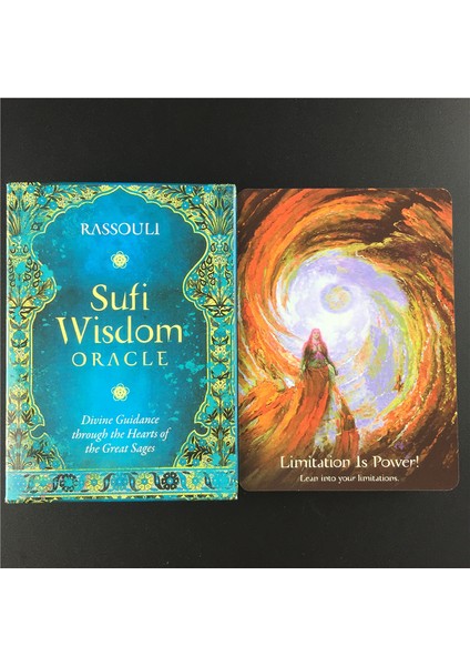 64 Adet TT52 Stili Tarot Kartları Güverte Sufi Bilgelik Kadınlar Kızlar Için Oracle Kartları Kartları Oyun Masa Oyunu Aile Hediye Parti Iskambil Kartları (Yurt Dışından)