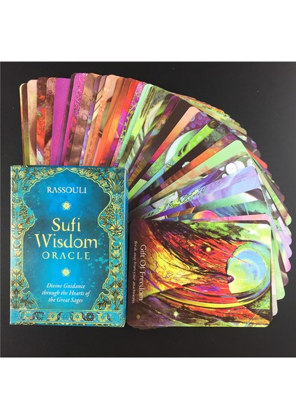 44 Adet TS97 Stili Tarot Kartları Güverte Sufi Bilgelik Kadınlar Kızlar Için Oracle Kartları Kartları Oyun Masa Oyunu Aile Hediye Parti Iskambil Kartları (Yurt Dışından)