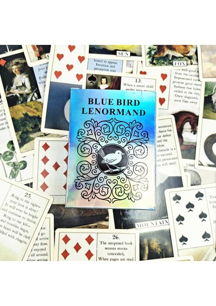 Erik Tarzı Tarot Mukavva Güverte Oyunları Parti Oyunu Için Palying Kartları Blue Bird Lenormand Oracle Tarot Kartı Parti Oyun Kartı Için Eğlence (Yurt Dışından)