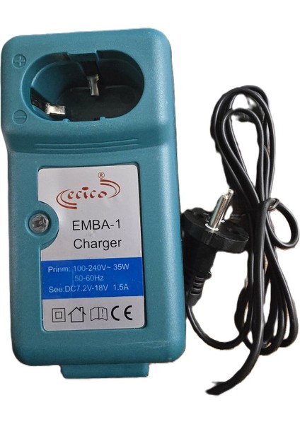 Ecico Makita Eski Tip Şarjlı Matkap Şarj Aleti 7,2V-18V
