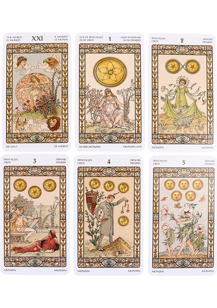 Mini Uyumlu Tarot Kartları Kehanet Kehanet Güverte Ingilizce Versiyonu Eğlence Masa Oyunu Eces (Yurt Dışından)