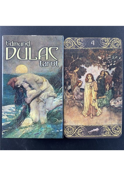 44 Adet TS01 Stili Edmund Dulac Tarot Kartları Tam Ingilizce Güverte Oracle Party Fate Board Game Eğlence Için (Yurt Dışından) modelleri