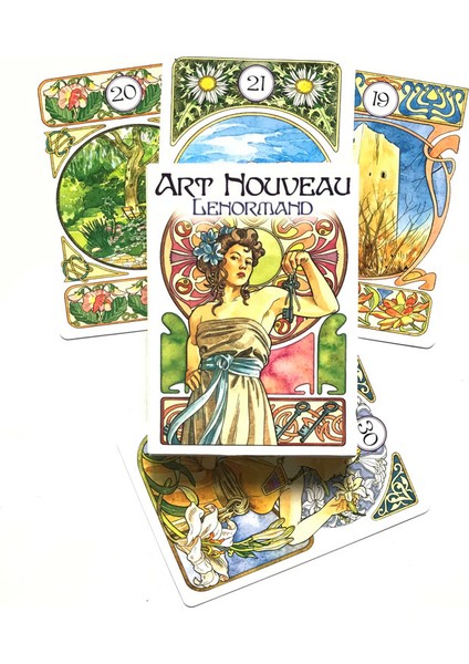 Oracle Stili Yazım 36CARD Art Nouveau Lenormand Oracles Kartları Tarot Oyunu ve Aralarından Seçim Yapabileceğiniz Çeşitli Tarot Kartları (Yurt Dışından)