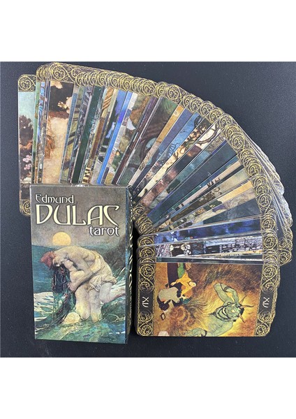 78 Adet TT17 Stili Edmund Dulac Tarot Kartları Tam Ingilizce Güverte Oracle Party Fate Board Game Eğlence Için (Yurt Dışından) fiyatları
