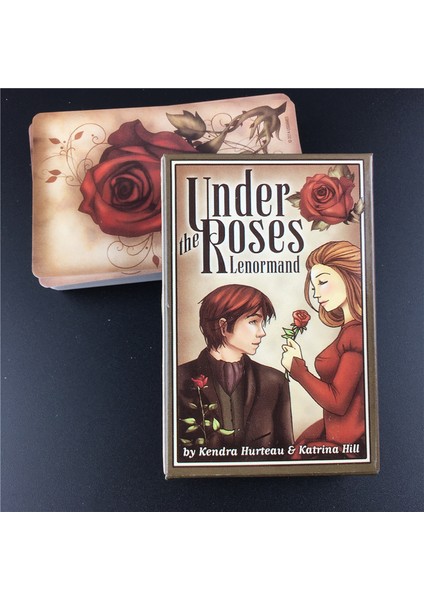 44 Adet TS33 Tarzı Güllerin Altında Lenormand Tarot Kartları Aile Partisi Için Oracle Kartları Oynarken Yapboz Eğlence (Yurt Dışından)