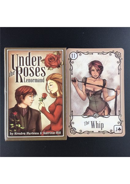 44 Adet TS33 Tarzı Güllerin Altında Lenormand Tarot Kartları Aile Partisi Için Oracle Kartları Oynarken Yapboz Eğlence (Yurt Dışından)