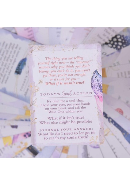 49X49CM Tarzı Yeni Soul Truth Kişisel Farkındalık Kartı Destesi Hayatınızı Değiştirecek Günlük Sorular Pdf Rehberi Ile Tarot Oracle Kartları (Yurt Dışından)