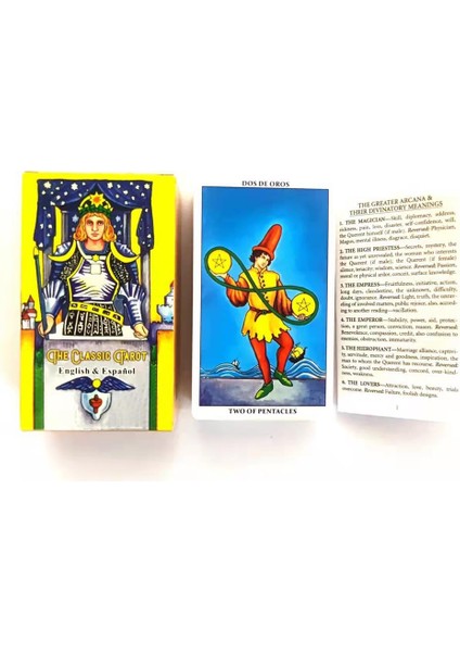 Smith Waite Tarzı Smith Bekle Fantastik Mitler ve Efsaneler Hafif Tarot Kartları Kağıt Kitapçık Talimatları Ispanyolca Ingilizce Tarot Destesi Oracle Kartları (Yurt Dışından)
