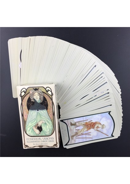 44 Adet TS19 Stili Ethereal Visions Işıklı Tarot Güverte Kartları Kehanet Matt Hughes Masa Oyunları (Yurt Dışından)