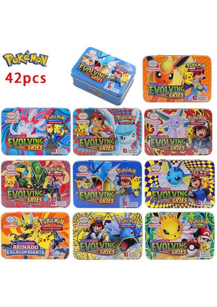 Fransız 4'lü Paket Stili Pokémon Pokémon 25. Yıldönümü Kutlaması Ultra Nadir Pokémon Set 42 Kart (Yurt Dışından) fırsatları
