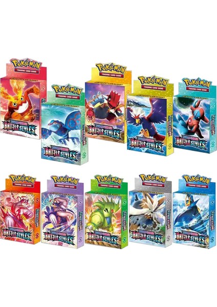 25KART 1 Kutu Stili Kutu Başına Gx Mega Ex Kartları Yeni Pokemon Kartı Ingilizce Versiyonu Pokemon Ptcg Savaş Koleksiyonu Kart Kutusu Çocuklar Oyuncak Hediye (Yurt Dışından)