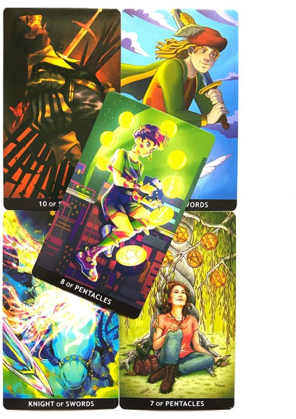 Göksel Tarot Stili 78CARD Tarot Sesi Kartı Kader Kehanet Tahta Oyunu Için Oracle Kartları Tarot ve Çeşitli Tarot Seçenekleri (Yurt Dışından)
