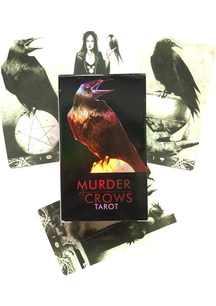Okyanus Tarot Stili 78CARD Karga Cinayeti Tarot Deck Kader Kehanet Tahta Oyunu Için Oracle Kartı Tarot ve Çeşitli Tarot Seçenekleri (Yurt Dışından)