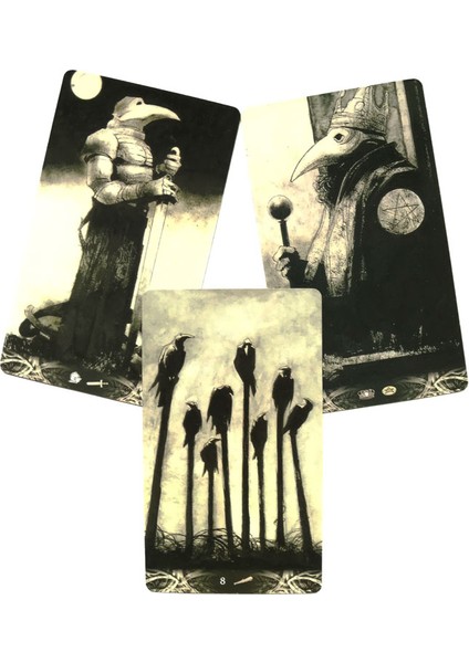Okyanus Tarot Stili 78CARD Karga Cinayeti Tarot Deck Kader Kehanet Tahta Oyunu Için Oracle Kartı Tarot ve Çeşitli Tarot Seçenekleri (Yurt Dışından)