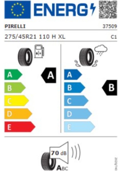275/45R21 110H R-F Pncs Elt P Zero (Moe-S) (Bl) Xl - Yaz Lastiği (2024 Üretim)