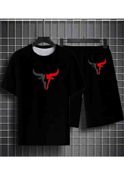Boğa Baskılı Özel Tasarım Oversize Tshirt
