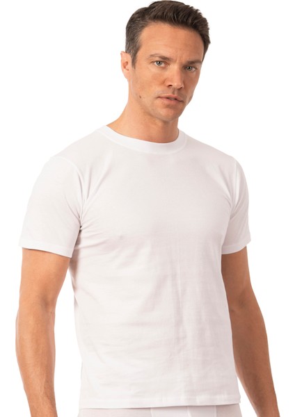 Özkan 12420 Erkek %100 Pamuklu Likrasız Penye Süprem Kumaş Kapalı Yaka Kısa Kollu T-Shirt fırsatları