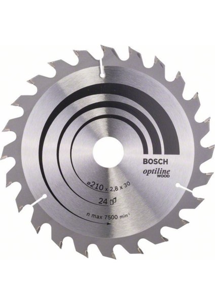 Optiline Wood 210*30 mm 24 Diş Daire Testere Bıçağı - 2608640621
